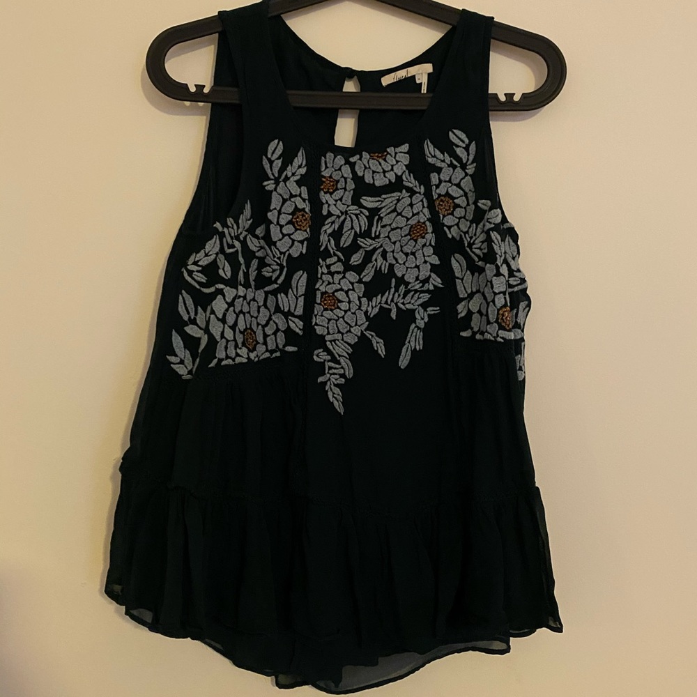 Floreat Flowy Embroidered Top
